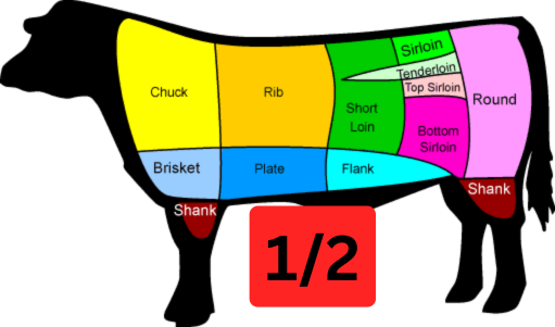 1/2 Cow